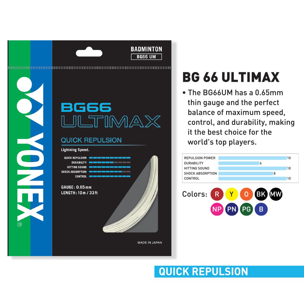 Yonex BG66 Ultimax Badminton String