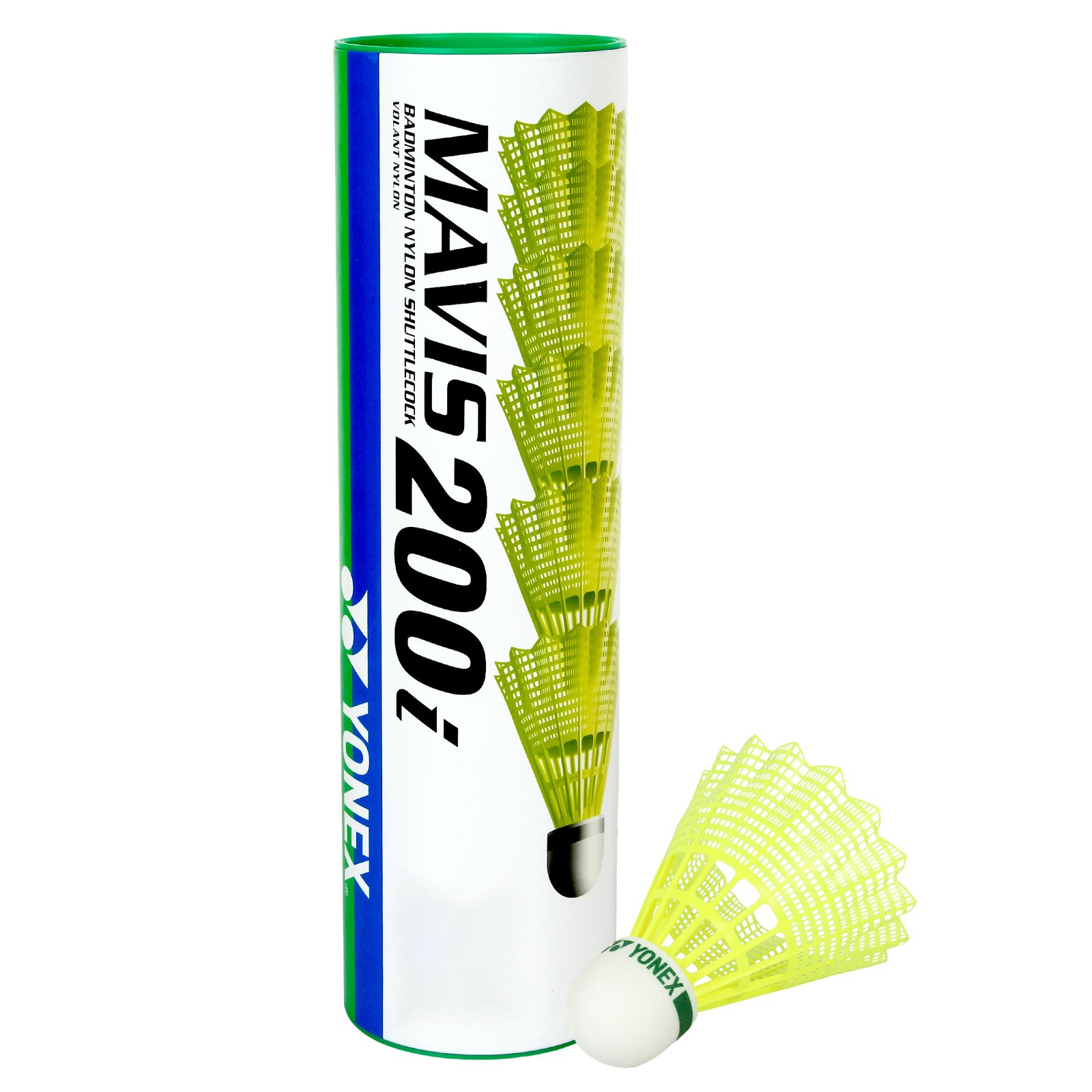 Yonex Mavis 200i Nylon Shuttlecock (Tube of 6)